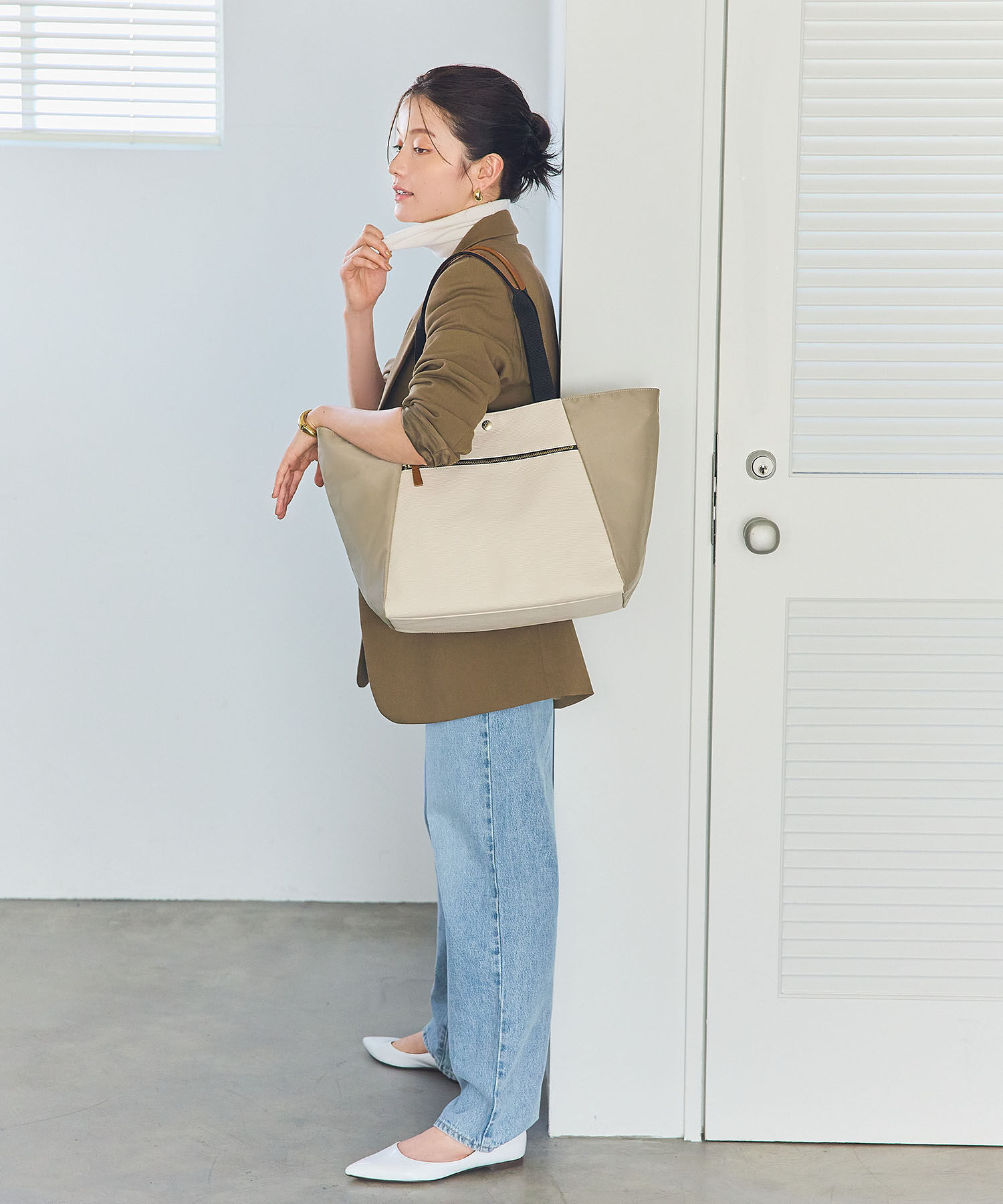 TOPKAPI BREATH「【VERY11月号掲載】RIPPLE  TRIPリプル トリップナイロン コンビ キャリーオンビッグ トートトラベル旅行」|トートバッグ|