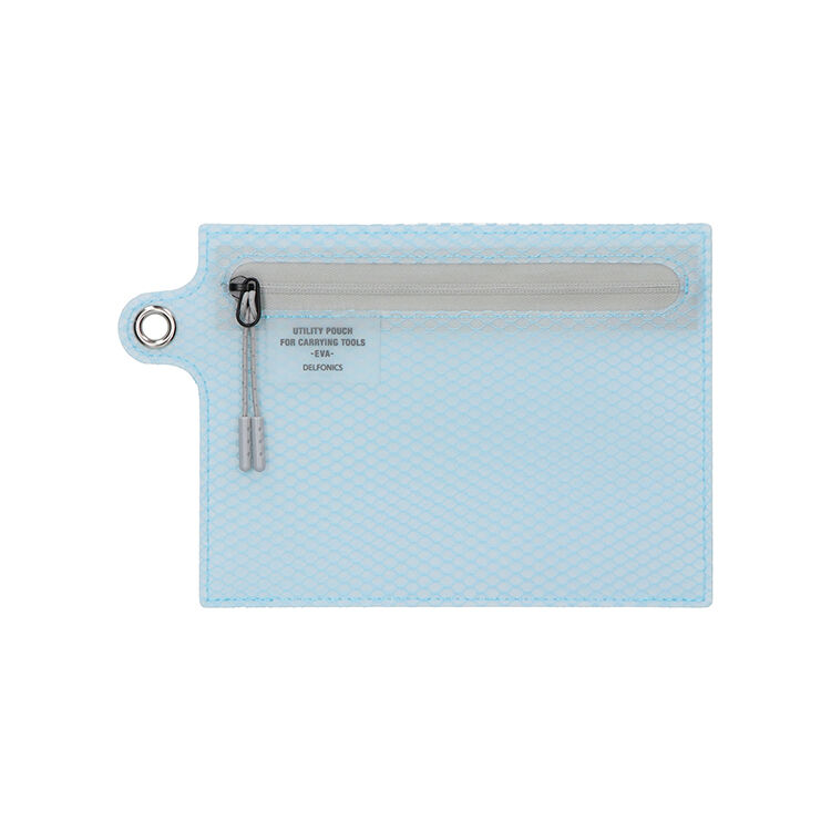 DELFONICS「【直営店限定】インナーキャリング ポップ フラットケース」|ポーチ|ライトブルー