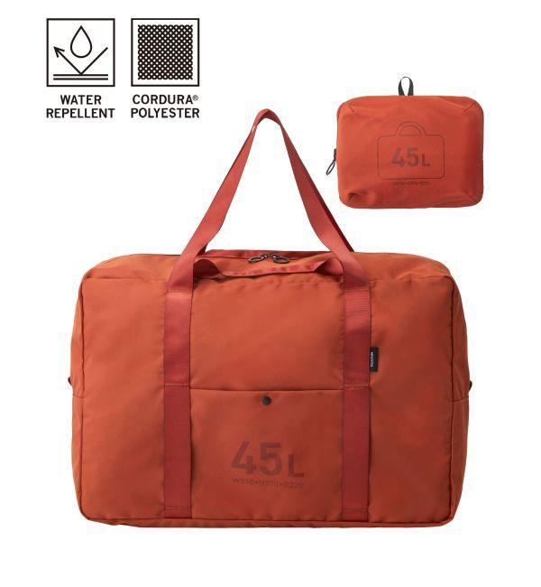 MILESTO「MILESTO UTILITY ポケッタブルボストンバッグ 45L」|ボストンバッグ|オレンジ