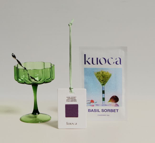 kuoca「【kuoca】フレグランスタグ バジルソルベ」|アロマ・ルームフレグランス|
