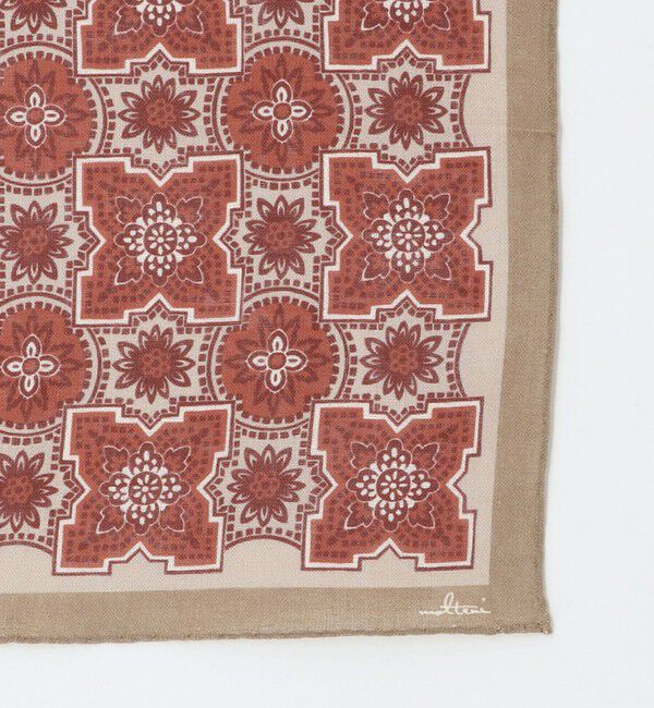 UNITED ARROWS「＜molteni＞ エスニック プリント ポケットチーフ」|ハンカチ|