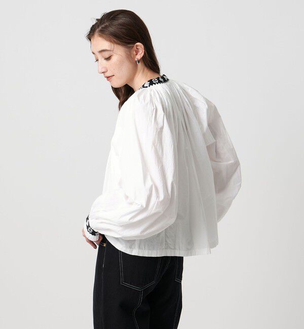 UNITED ARROWS「【別注】＜dahl&rsquo;ia＞エンブロイダリー ボリューム ブラウス」|シャツ・ブラウス|