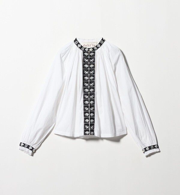 UNITED ARROWS「【別注】＜dahl&rsquo;ia＞エンブロイダリー ボリューム ブラウス」|シャツ・ブラウス|