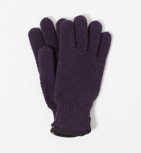 UNITED ARROWS「ニット グローブ」|手袋|PURPLE
