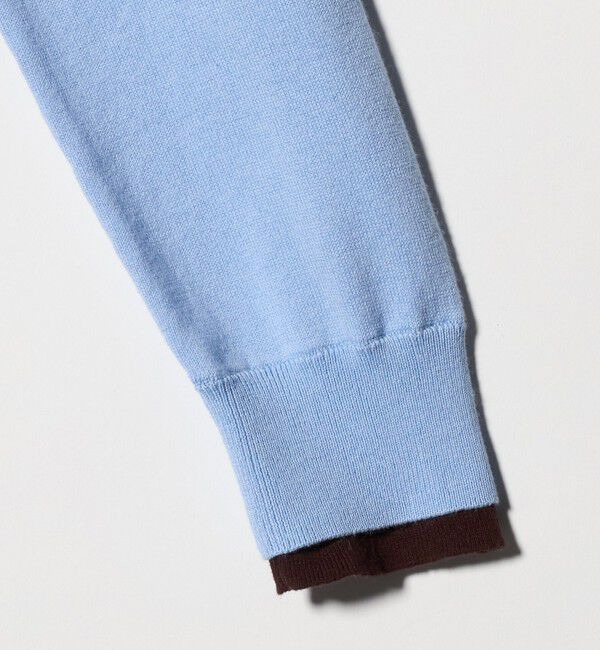 UNITED ARROWS「エンブロイダリー バイカラー カーディガン ‐ウォッシャブル‐」|カーディガン|