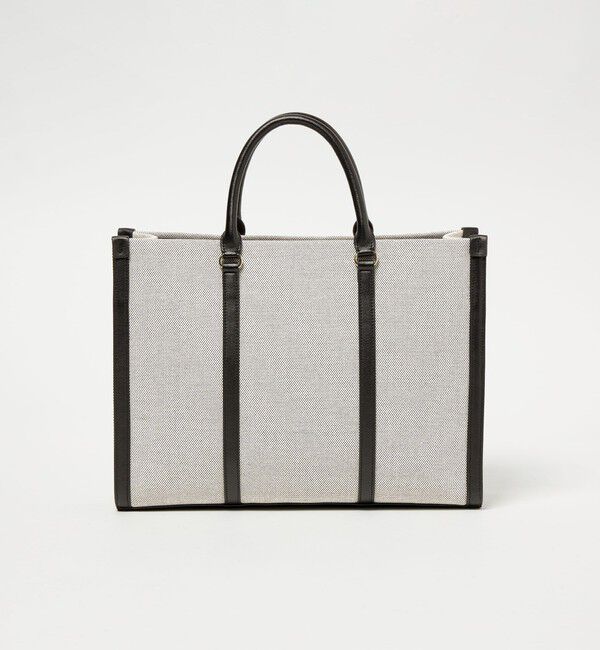 UNITED ARROWS「キャンバスコンビ スクエア トートバッグ」|トートバッグ|