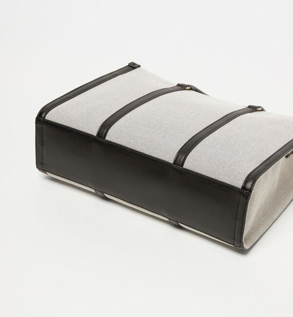 UNITED ARROWS「キャンバスコンビ スクエア トートバッグ」|トートバッグ|