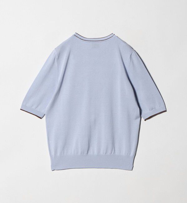 UNITED ARROWS「18G ハーフスリーブ クルーネックニット ‐ウォッシャブル‐」|ニット・セーター|