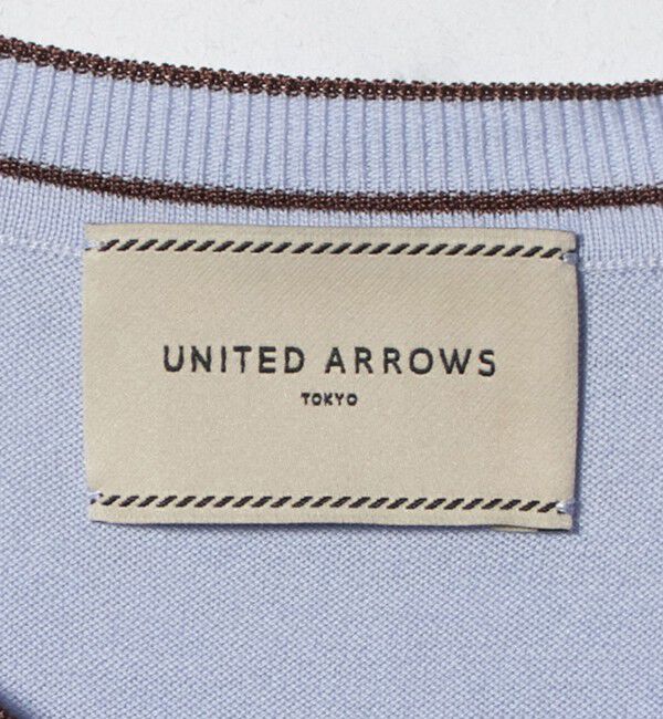 UNITED ARROWS「18G ハーフスリーブ クルーネックニット ‐ウォッシャブル‐」|ニット・セーター|