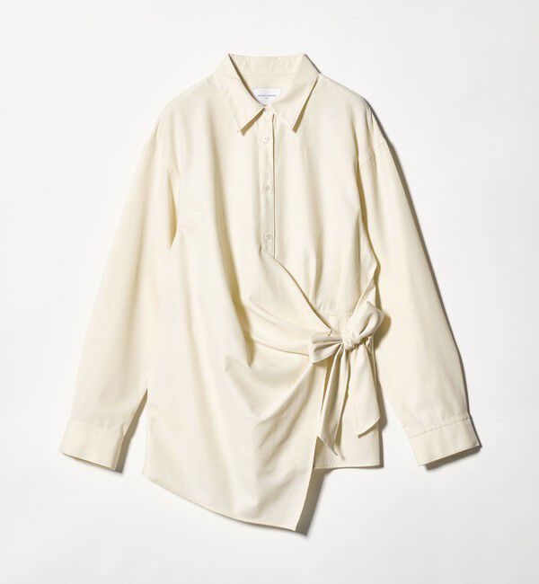 UNITED ARROWS「ドレープ ギャザー シャツ」|シャツ・ブラウス|OFF WHITE