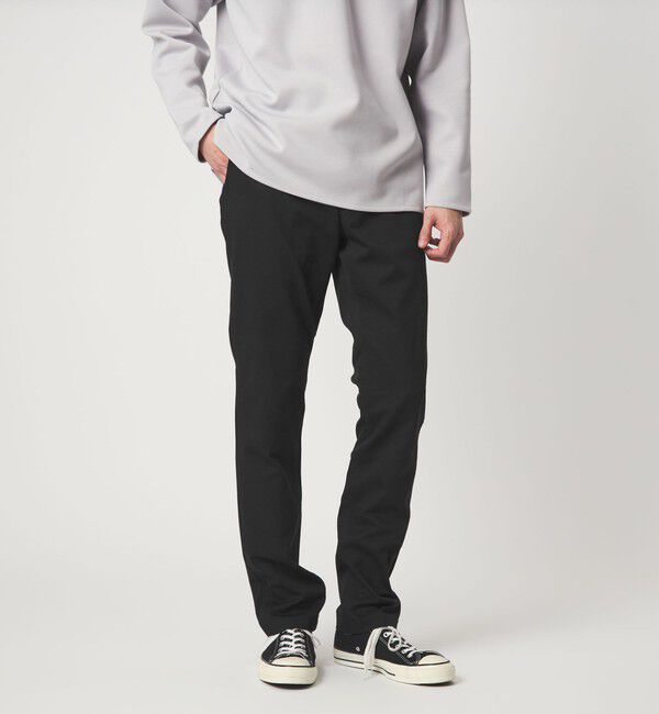 UNITED ARROWS green label relaxing「アーバンスリムフィット S2 チノパンツ」|チノ|BLACK