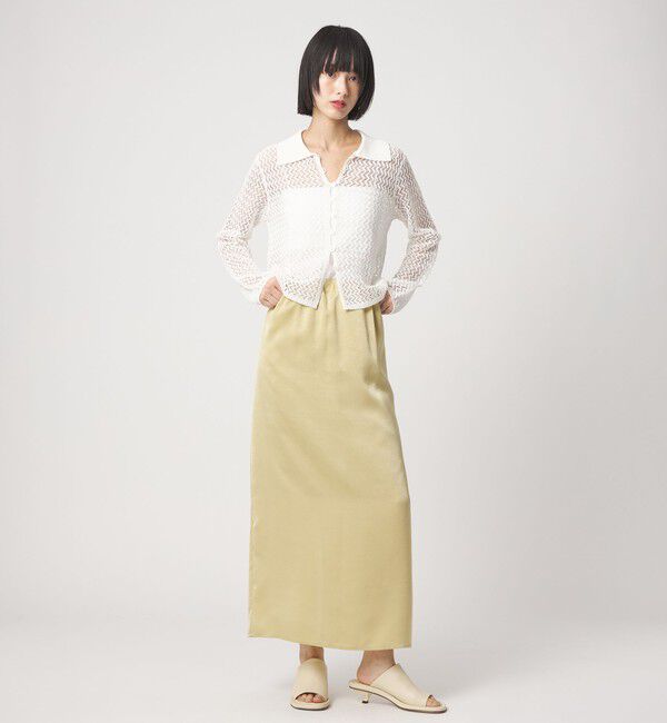 EMMEL REFINES「＜EMMEL REFINES＞EM HM スパンコール メッシュ ニット」|ニット・セーター|