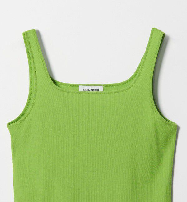 EMMEL REFINES「＜EMMEL REFINES＞EM テレコスクエア タンクトップ」|Tシャツ・カットソー|