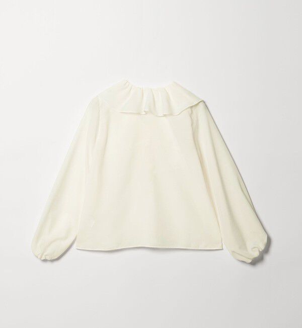 EMMEL REFINES「＜EMMEL REFINES＞EM スパンボイル フリル ブラウス」|シャツ・ブラウス|