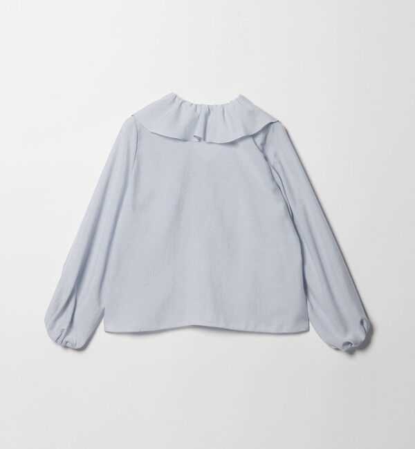 EMMEL REFINES「＜EMMEL REFINES＞EM スパンボイル フリル ブラウス」|シャツ・ブラウス|