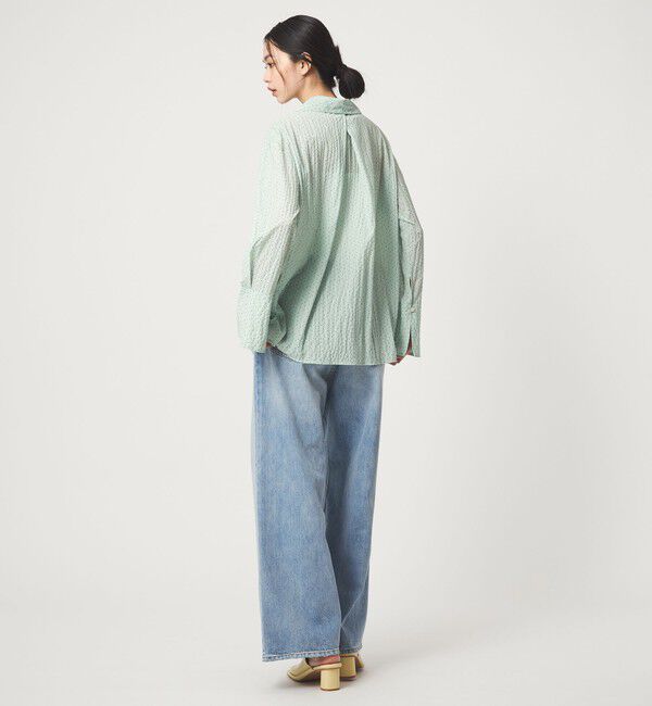 EMMEL REFINES「＜EMMEL REFINES＞EM ドット セミシアー シャツ」|シャツ・ブラウス|