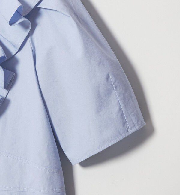 EMMEL REFINES「＜EMMEL REFINES＞EM タックフリル 5スリーブ ブラウス」|シャツ・ブラウス|