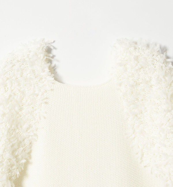 EMMEL REFINES「＜EMMEL REFINES＞EM HW テープヤーン ショートスリーブ ニット」|ニット・セーター|