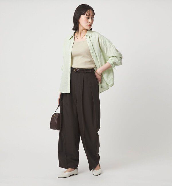 UNITED ARROWS green label relaxing「デコルテ フライス タンクトップ 抗菌」|タンクトップ|