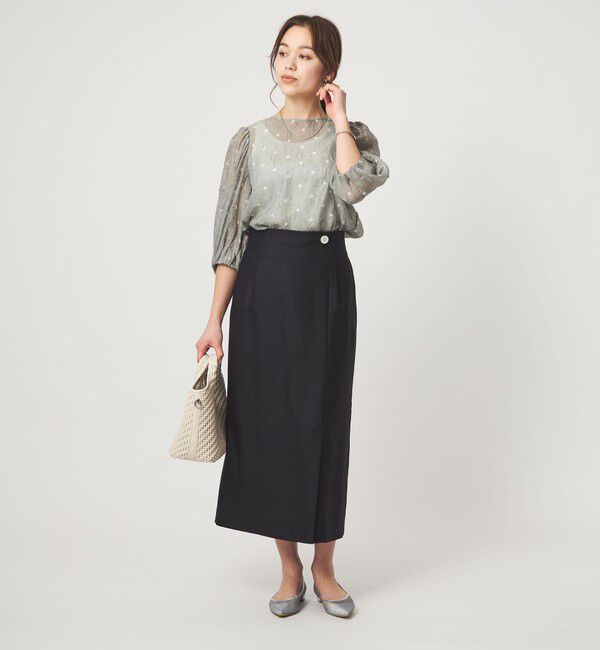 UNITED ARROWS green label relaxing「ワッシャープリント ブラウス」|シャツ・ブラウス|