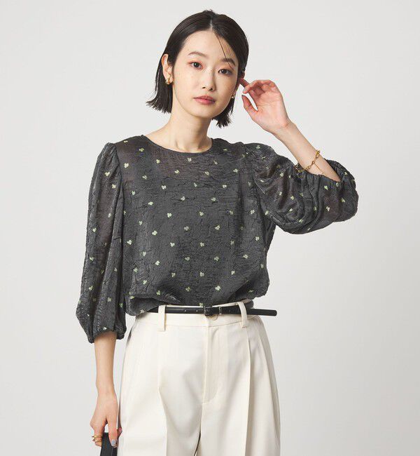 UNITED ARROWS green label relaxing「ワッシャープリント ブラウス」|シャツ・ブラウス|