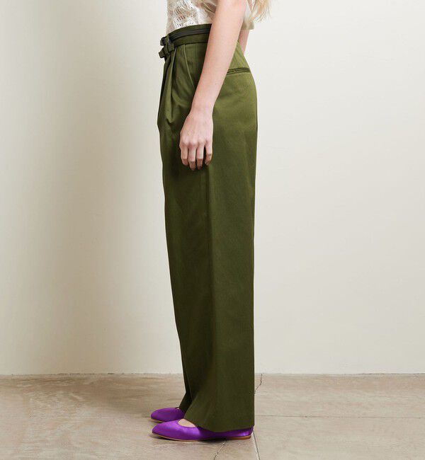 ATTISESSION「＜ATTISESSION＞ベルト 2タック ストレート パンツ」|その他|