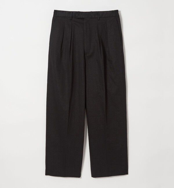 STEVEN ALAN「＜Steven Alan＞ コットン/リネン ツイル イン ツープリーツ ドレス トラウザーズ ハーフイージー」|スラックス|