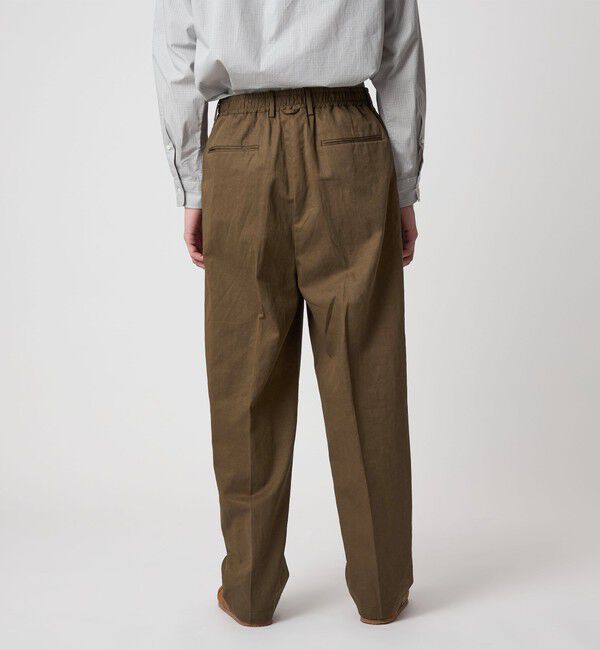 STEVEN ALAN「＜Steven Alan＞ コットン/リネン ツイル イン ツープリーツ ドレス トラウザーズ ハーフイージー」|スラックス|