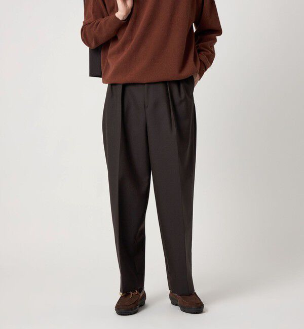 Steven Alan＞ ウール オックスフォード イン ツープリーツ ドレス