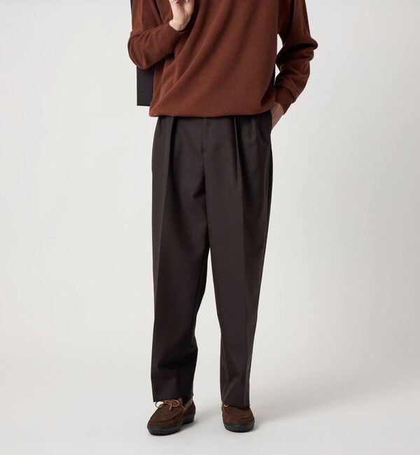 Steven Alan＞ ウール オックスフォード イン ツープリーツ ドレス