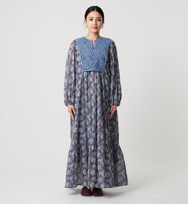 BEAUTY&YOUTH UNITED ARROWS「＜ne Quittez pas＞ペイズリーレースドレス」|ワンピース|