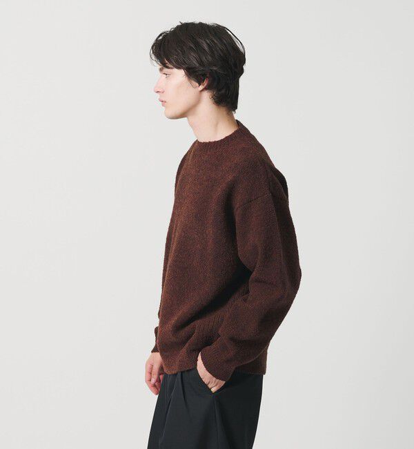 MONKEY TIME「ウール ナイロン ループヤーン クルーネック」|ニット・セーター|