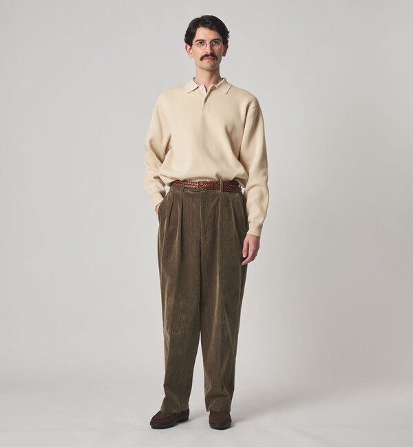 STEVEN ALAN「＜Steven Alan＞ T/C ミラノリブ ポロカラー ニット」|ニット・セーター|