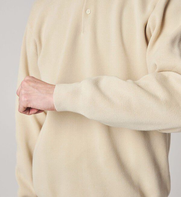 STEVEN ALAN「＜Steven Alan＞ T/C ミラノリブ ポロカラー ニット」|ニット・セーター|
