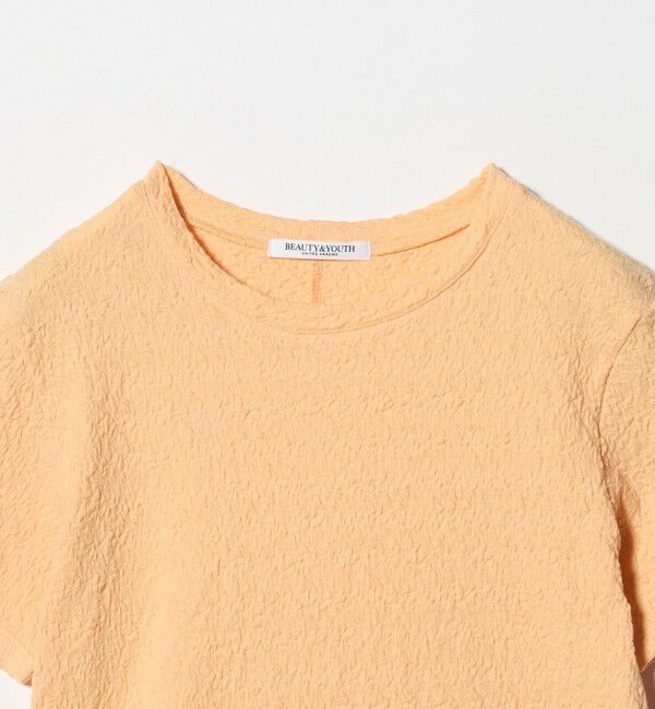 BEAUTY&YOUTH UNITED ARROWS「ジャガード コンパクト ショートスリーブTシャツ」|Tシャツ・カットソー|