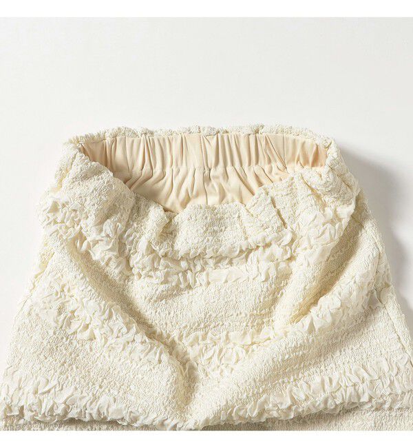 Ray BEAMS 「シャーリング ボーダー スカート」|スカート|