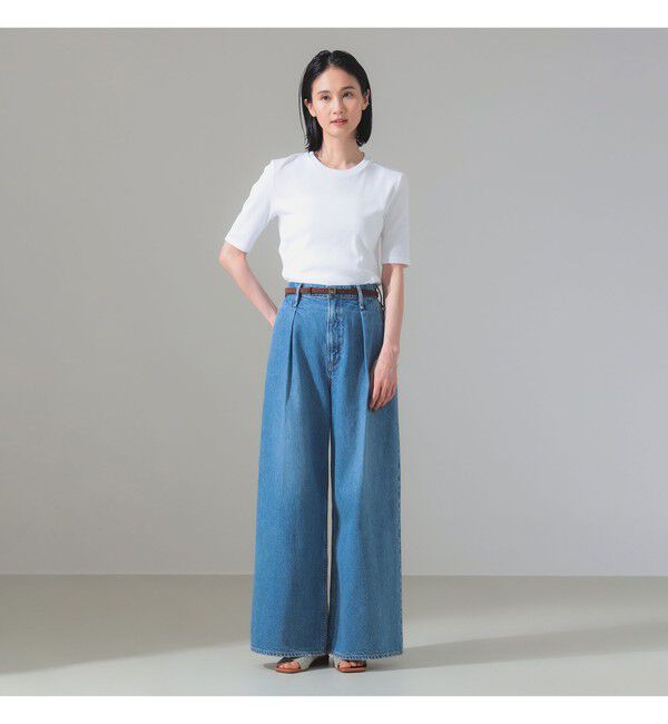 Demi-Luxe BEAMS 「【別注】スタイリスト佐藤佳菜子 &times; SLOANE / クルーネック リブTシャツ」|Tシャツ・カットソー|