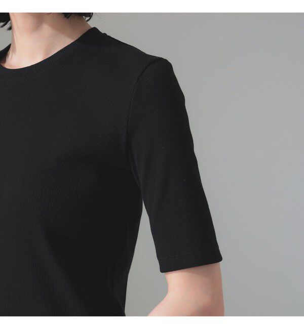 Demi-Luxe BEAMS 「【別注】スタイリスト佐藤佳菜子 &times; SLOANE / クルーネック リブTシャツ」|Tシャツ・カットソー|
