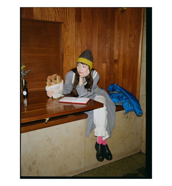 BEAMSBOY「ワーク チェック ワンピース」|ワンピース|