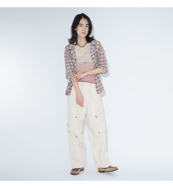 BEAMSBOY「【別注】Lee &times; maturely / リメイク ペインター パンツ」|チノ|