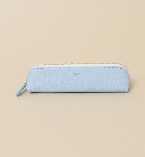 SHIPS「SHIPS:【SAFFIANO LEATHER】イタリアンレザー ペンケース」|その他|ライトブルー