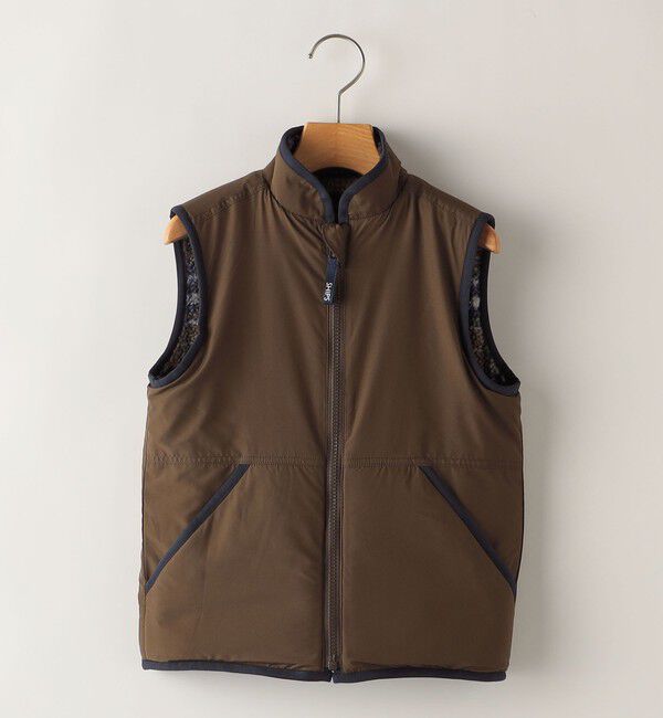 SHIPS KIDS「SHIPS KIDS:100～130cm /〈撥水/手洗い可能〉ボア リバーシブル ベスト」|ダウンベスト・ベスト|