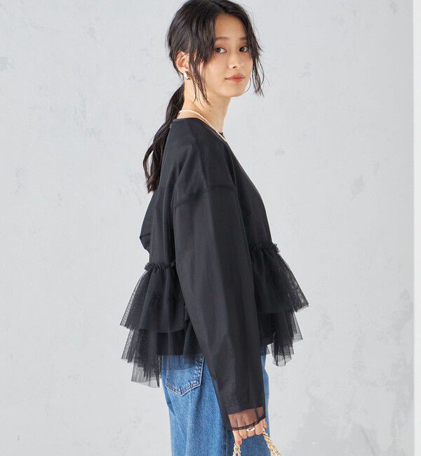 SHIPS for women「〈手洗い可能〉インナーセット チュール デザイン ブラウス ◇」|シャツ・ブラウス|