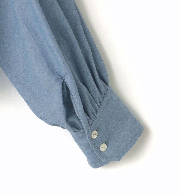 SHIPS for women「* 〈手洗い可能〉クロップド ギャザー シャツ ◇」|シャツ・ブラウス|