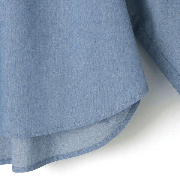 SHIPS for women「* 〈手洗い可能〉クロップド ギャザー シャツ ◇」|シャツ・ブラウス|