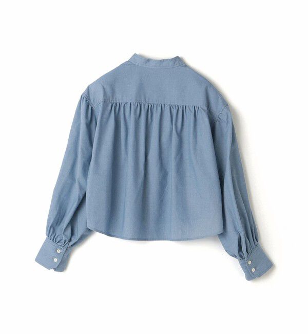 SHIPS for women「* 〈手洗い可能〉クロップド ギャザー シャツ ◇」|シャツ・ブラウス|