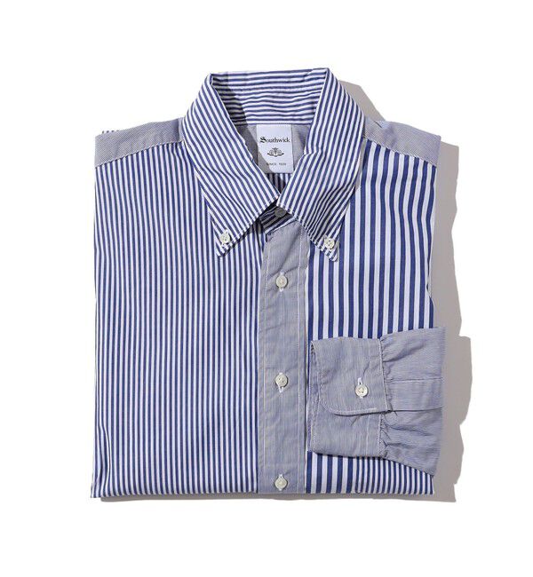 SHIPS「Southwick: Gate Label ボタンダウン ブロード ストライプ シャツ」|シャツ・ブラウス|