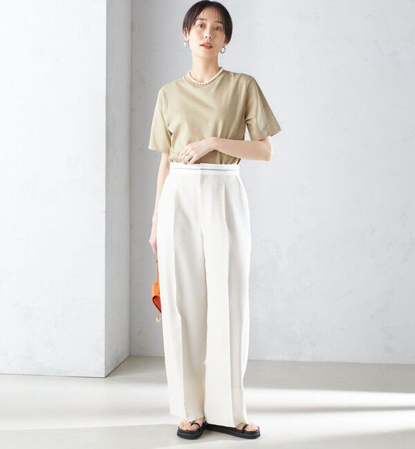 SHIPS for women「〈手洗い可能〉マーベルト デザイン ワイド パンツ」|その他|