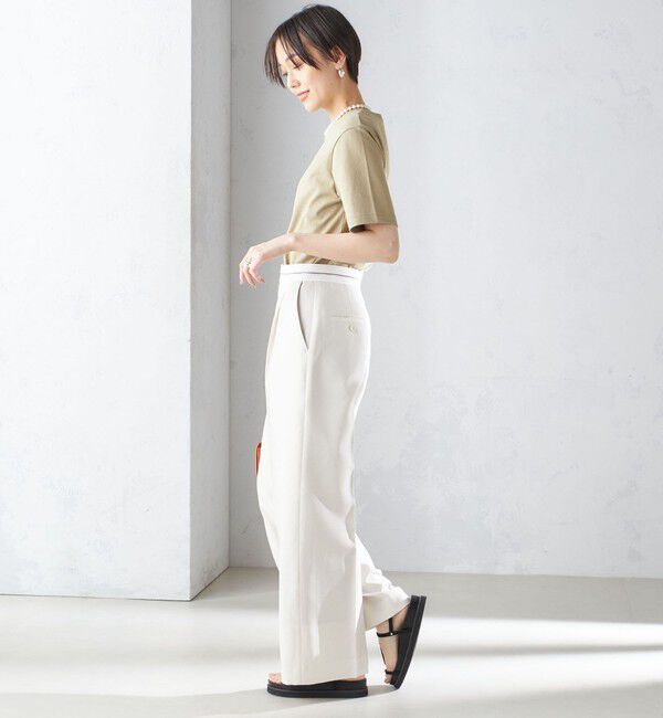 SHIPS for women「〈手洗い可能〉マーベルト デザイン ワイド パンツ」|その他|