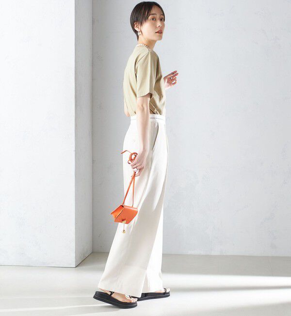 SHIPS for women「〈手洗い可能〉マーベルト デザイン ワイド パンツ」|その他|